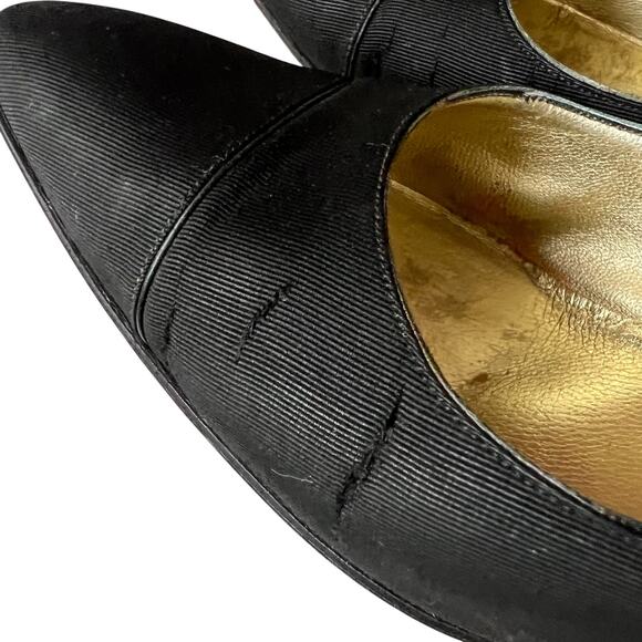 Chanel Black Interlocking CC Logo Nylon Pumps, US7.5,/T37.5 - Picture 15 of 15